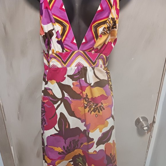 a.n.a  cool cotton floral dress - Picture 4 of 9